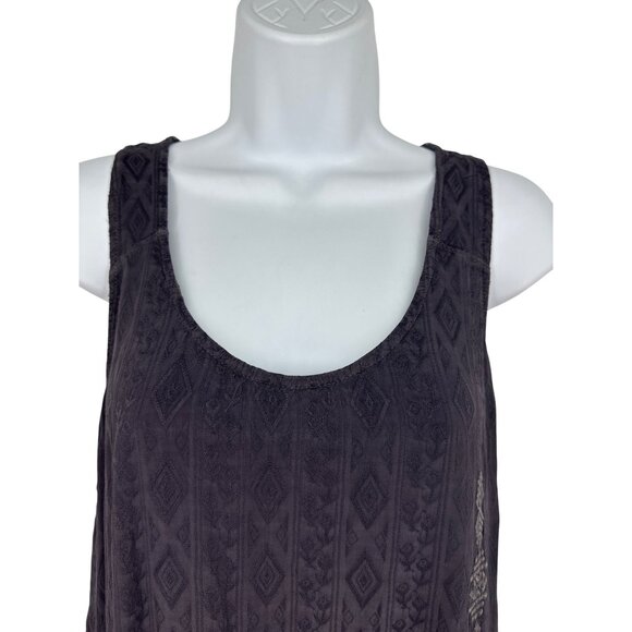 Hinge Sleeveless Scoop Neck Slip Dress With Subtle Pattern Detailing Size S - Picture 4 of 9